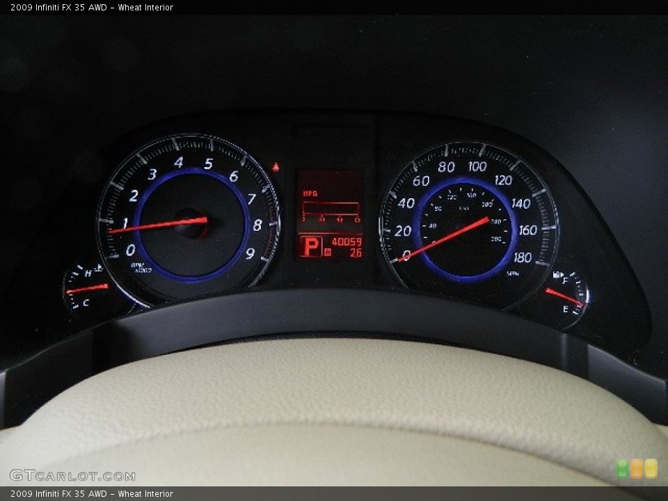 Wheat Interior Gauges for the 2009 Infiniti FX 35 AWD #65889066