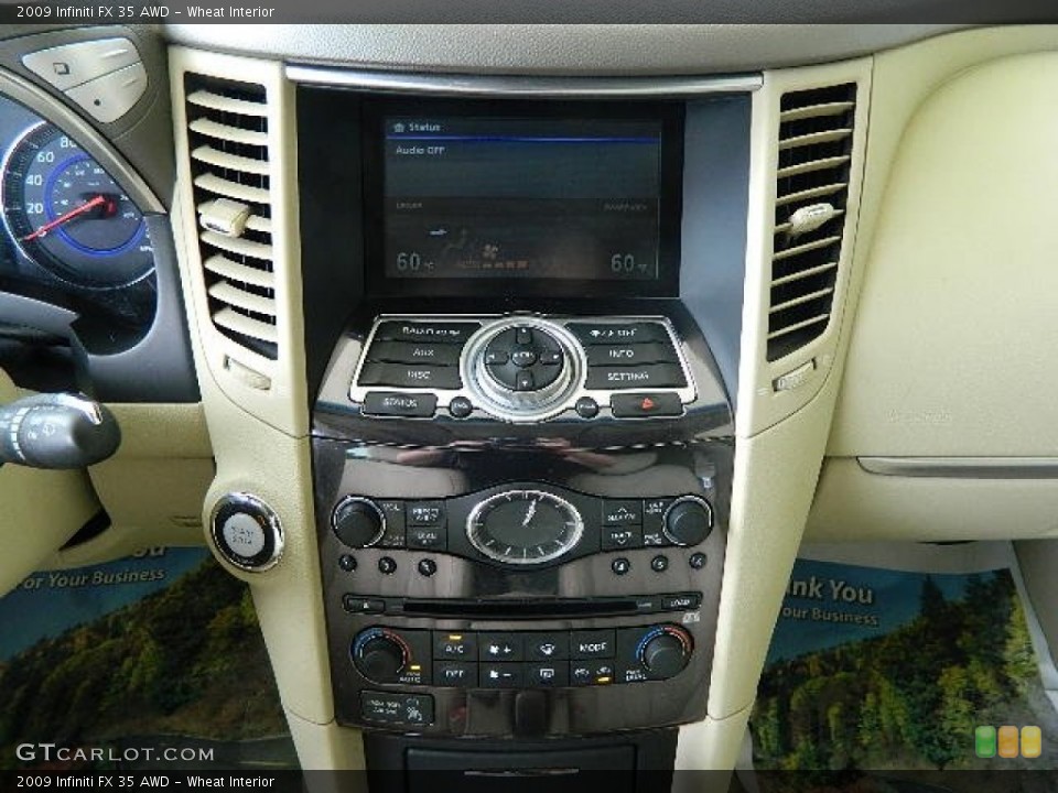 Wheat Interior Controls for the 2009 Infiniti FX 35 AWD #65889084