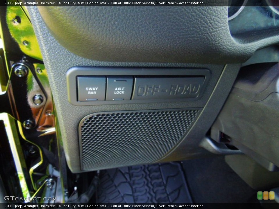 Call of Duty: Black Sedosa/Silver French-Accent Interior Controls for the 2012 Jeep Wrangler Unlimited Call of Duty: MW3 Edition 4x4 #65891690