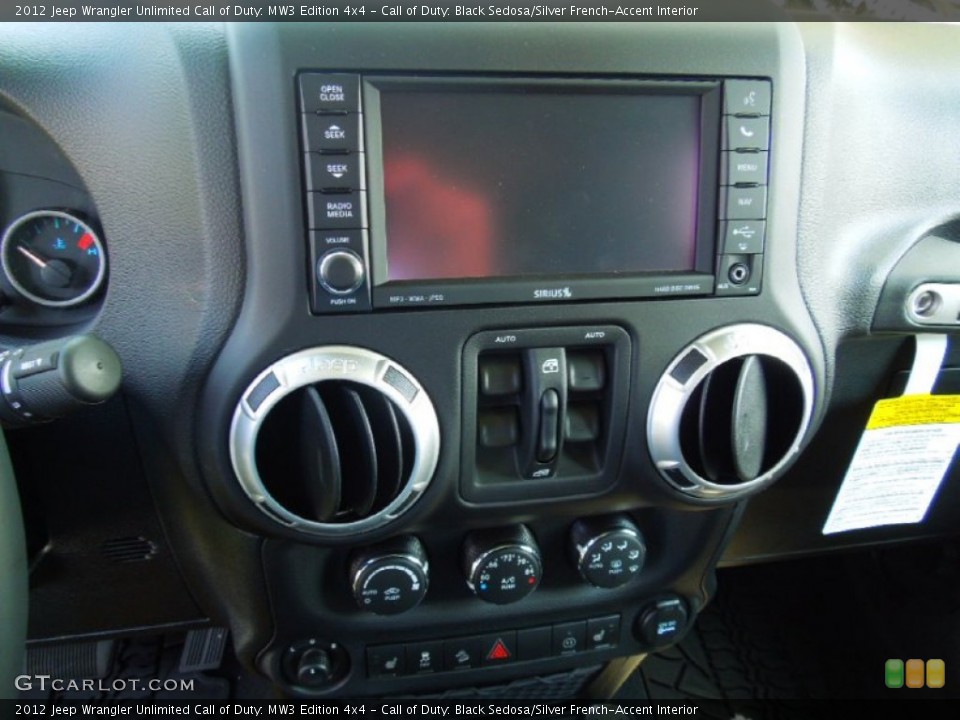 Call of Duty: Black Sedosa/Silver French-Accent Interior Controls for the 2012 Jeep Wrangler Unlimited Call of Duty: MW3 Edition 4x4 #65891706