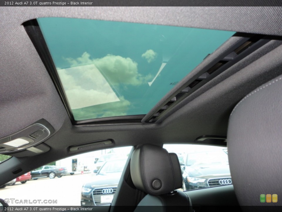 Black Interior Sunroof for the 2012 Audi A7 3.0T quattro Prestige #65893407