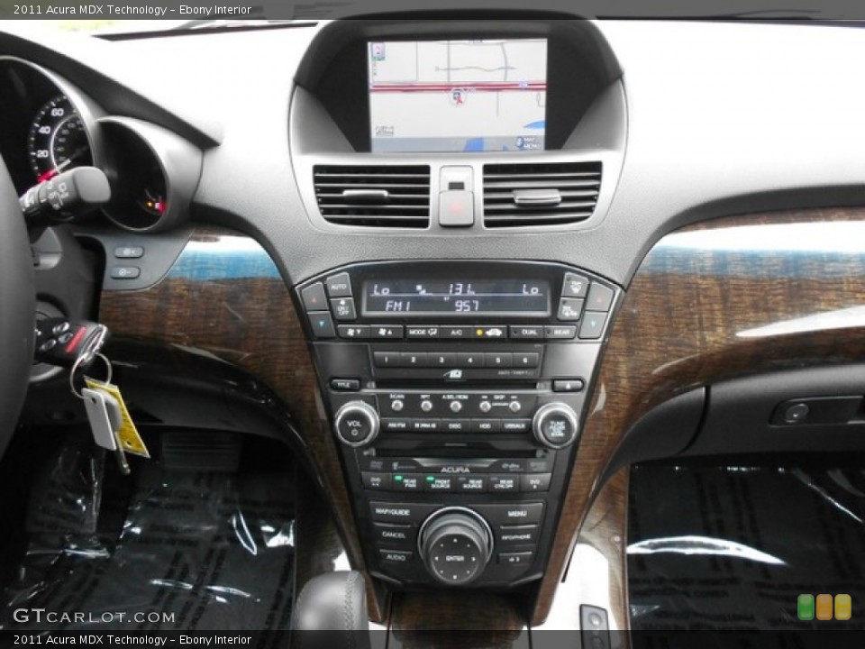 Ebony Interior Controls for the 2011 Acura MDX Technology #65896899
