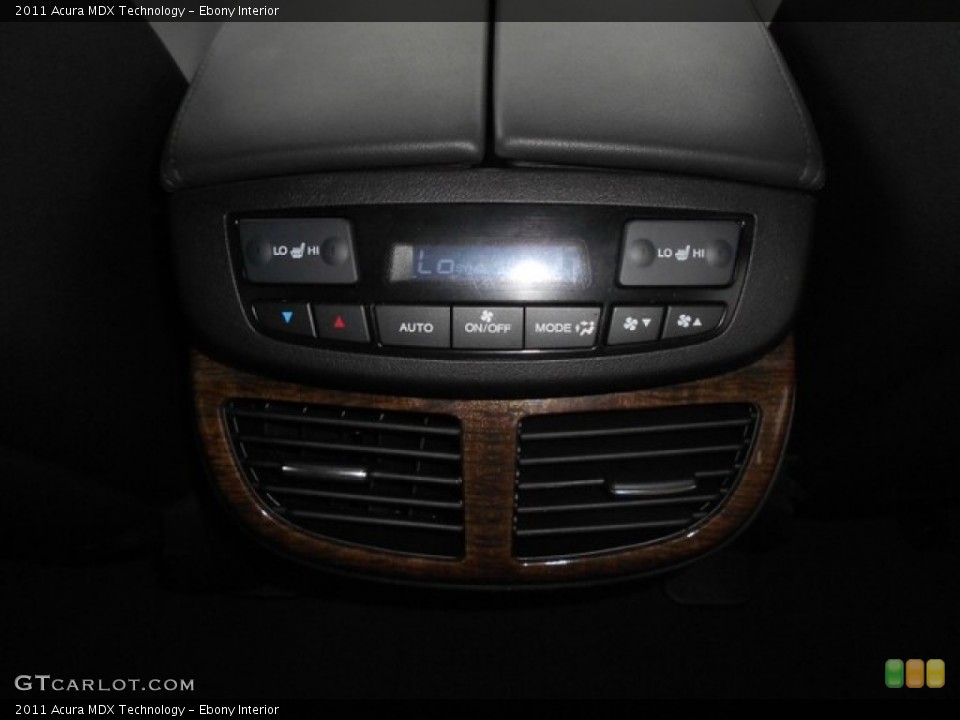 Ebony Interior Controls for the 2011 Acura MDX Technology #65896924