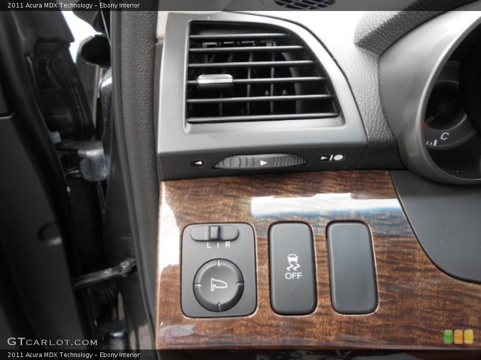 Ebony Interior Controls for the 2011 Acura MDX Technology #65896959