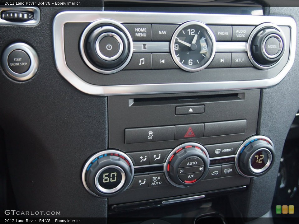 Ebony Interior Controls for the 2012 Land Rover LR4 V8 #65897508