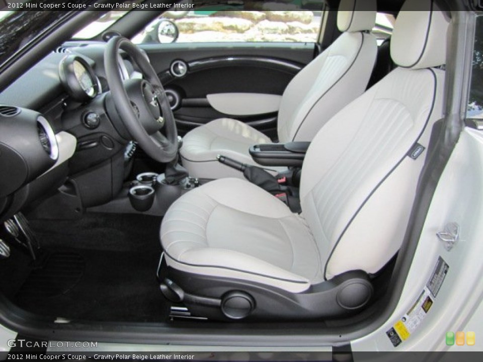 Gravity Polar Beige Leather Interior Photo for the 2012 Mini Cooper S Coupe #65898238