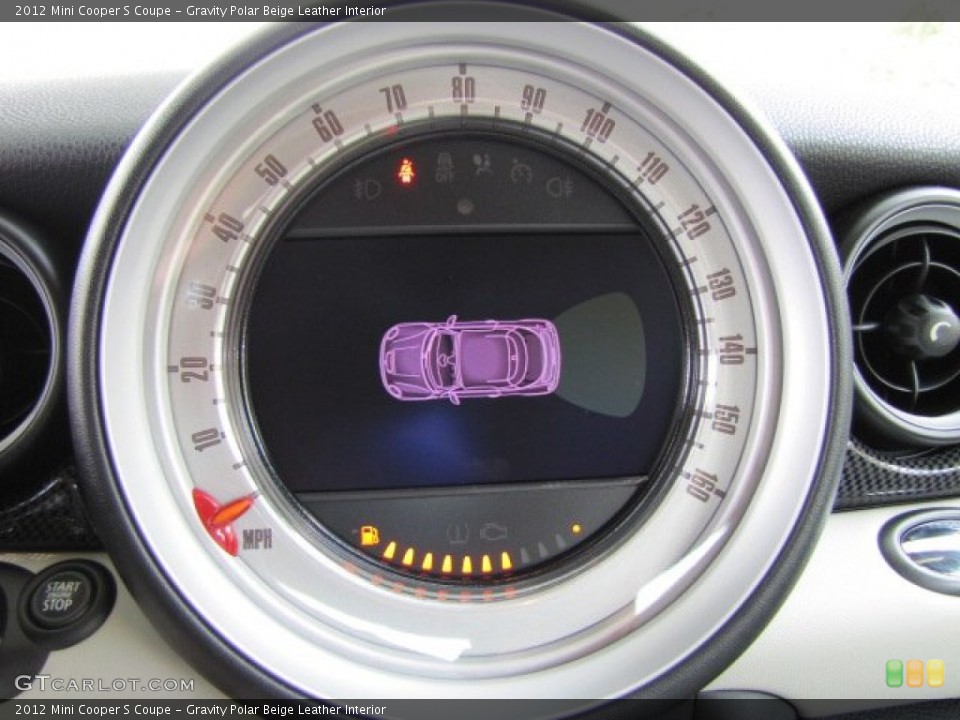 Gravity Polar Beige Leather Interior Gauges for the 2012 Mini Cooper S Coupe #65898436