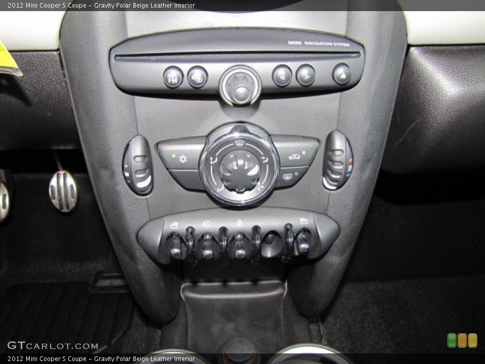 Gravity Polar Beige Leather Interior Controls for the 2012 Mini Cooper S Coupe #65898442