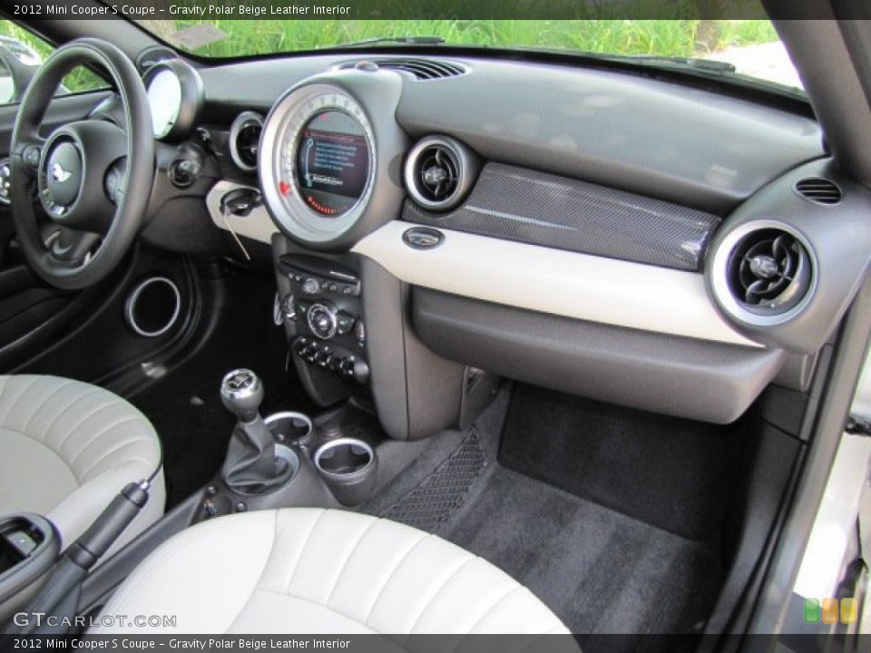 Gravity Polar Beige Leather Interior Dashboard for the 2012 Mini Cooper S Coupe #65898471