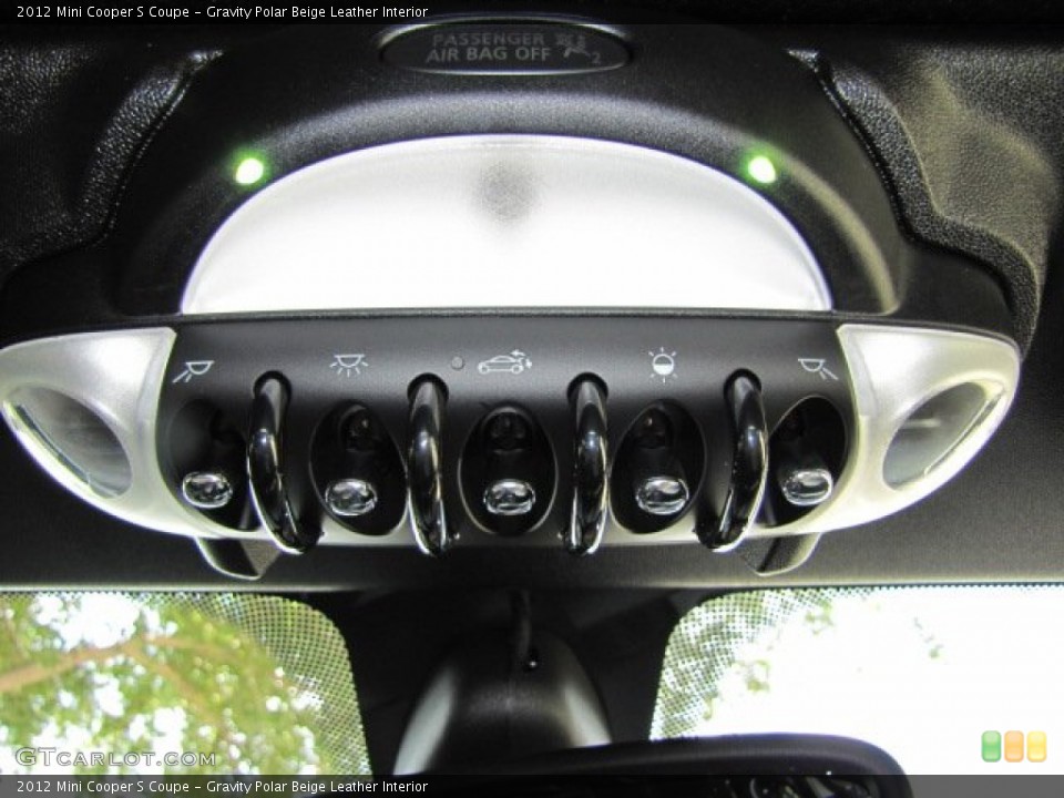 Gravity Polar Beige Leather Interior Controls for the 2012 Mini Cooper S Coupe #65898511