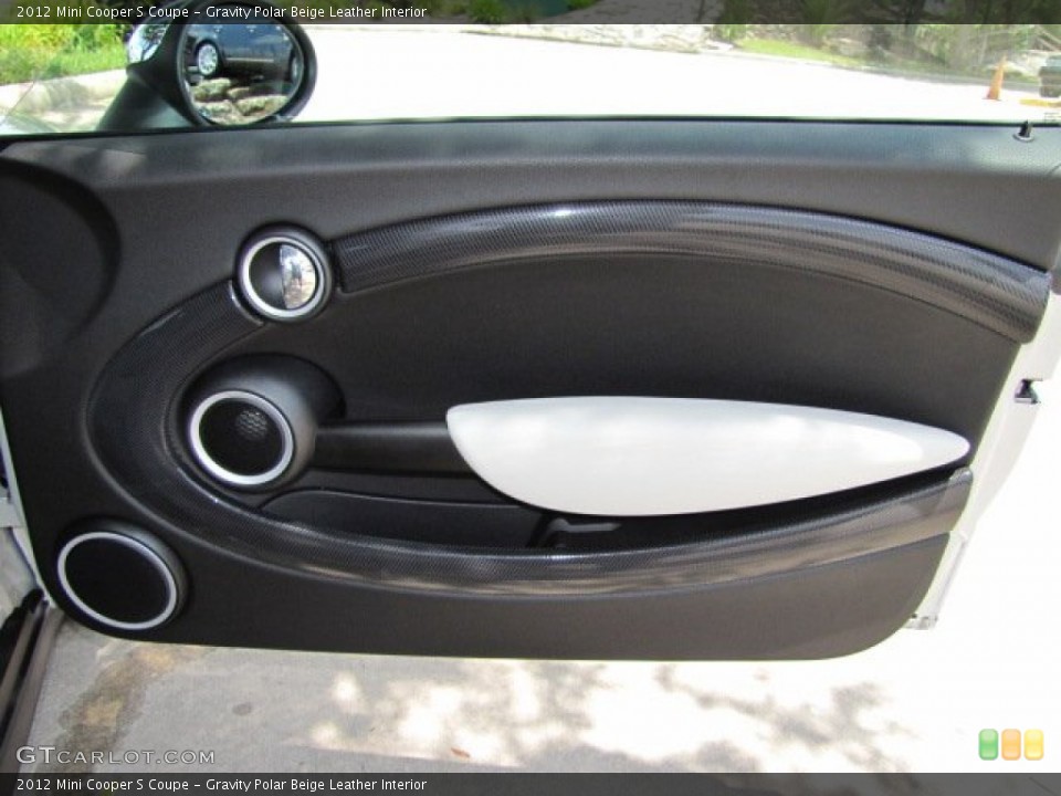 Gravity Polar Beige Leather Interior Door Panel for the 2012 Mini Cooper S Coupe #65898523