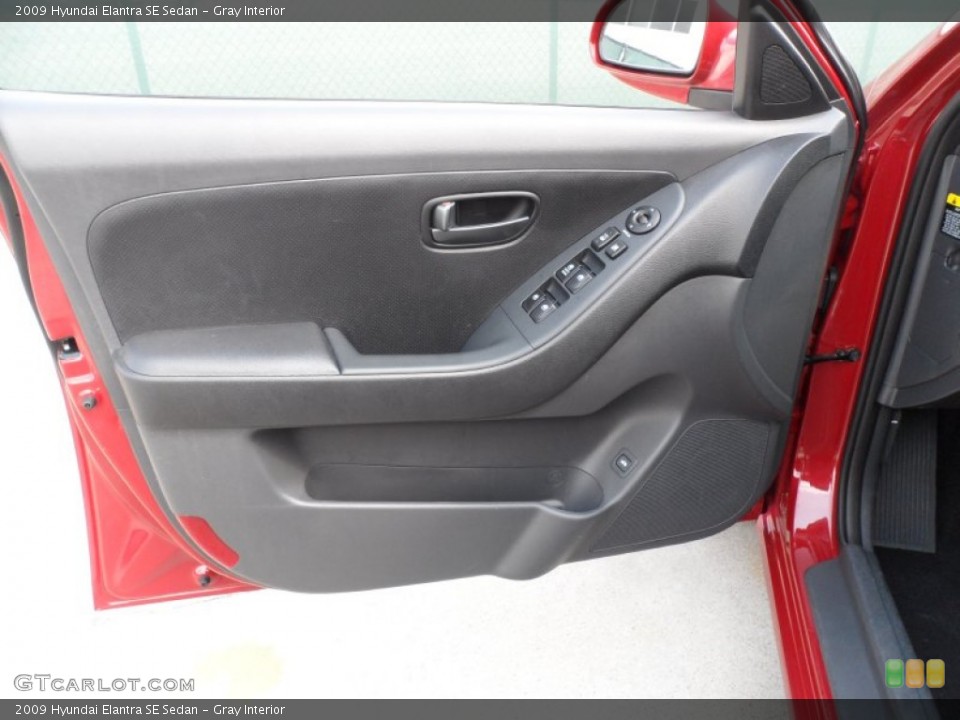 Gray Interior Door Panel for the 2009 Hyundai Elantra SE Sedan #65898526