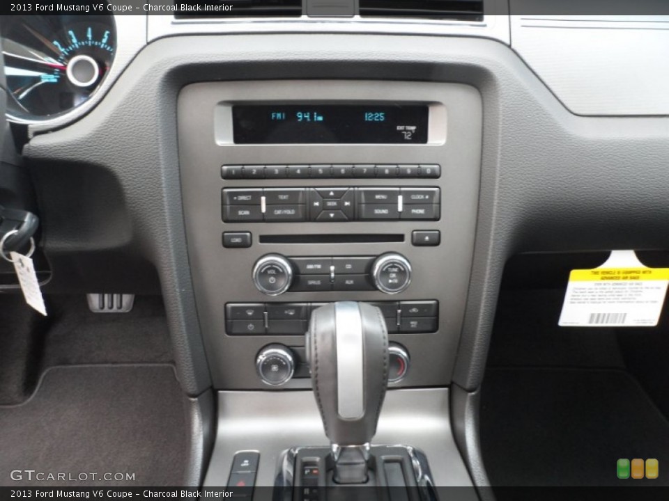 Charcoal Black Interior Controls for the 2013 Ford Mustang V6 Coupe #65901204