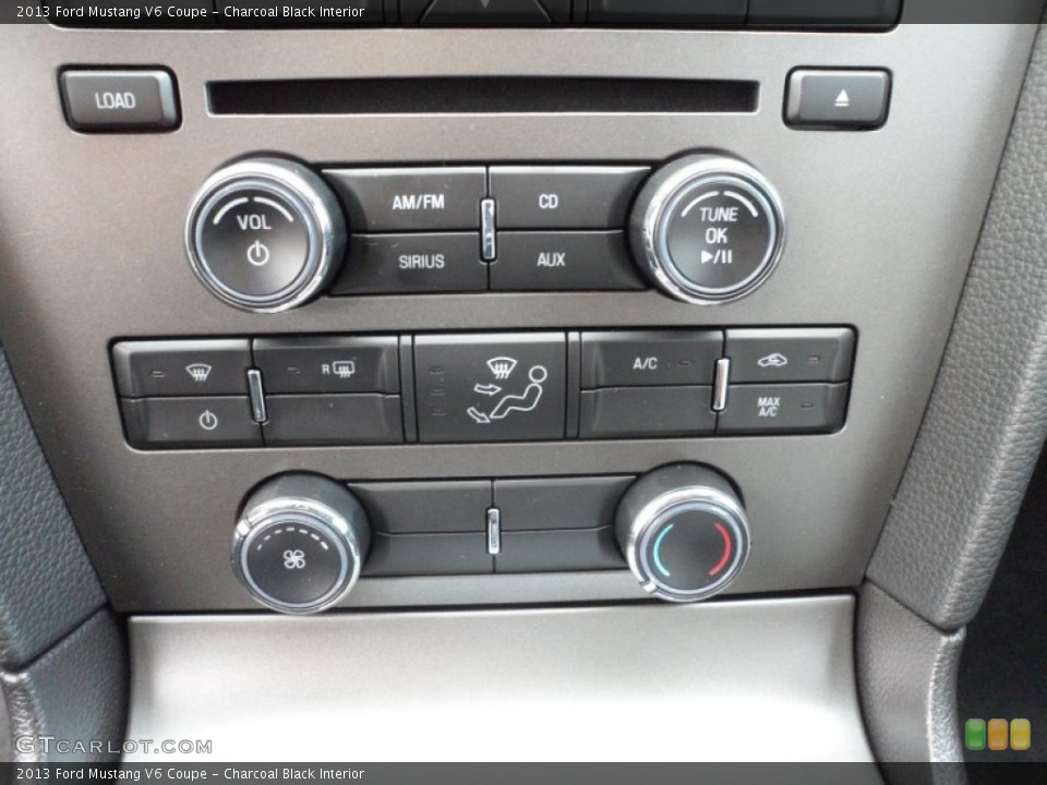Charcoal Black Interior Controls for the 2013 Ford Mustang V6 Coupe #65901222