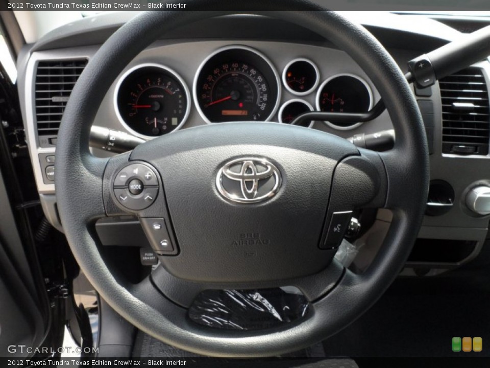 Black Interior Steering Wheel for the 2012 Toyota Tundra Texas Edition CrewMax #65901529