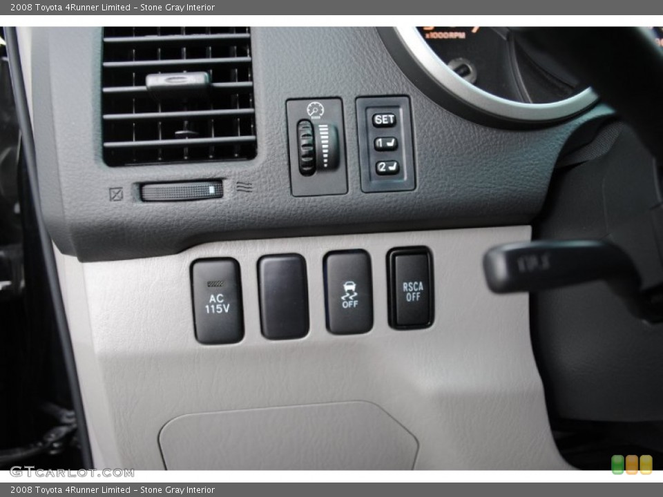 Stone Gray Interior Controls for the 2008 Toyota 4Runner Limited #65901893