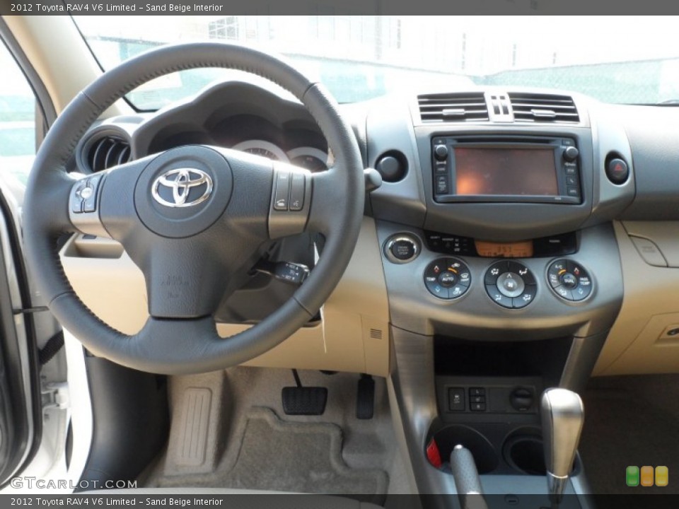 Sand Beige Interior Dashboard for the 2012 Toyota RAV4 V6 Limited #65902078