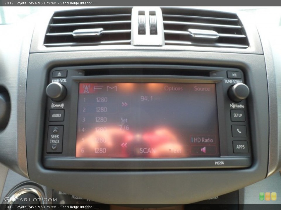 Sand Beige Interior Controls for the 2012 Toyota RAV4 V6 Limited #65902087