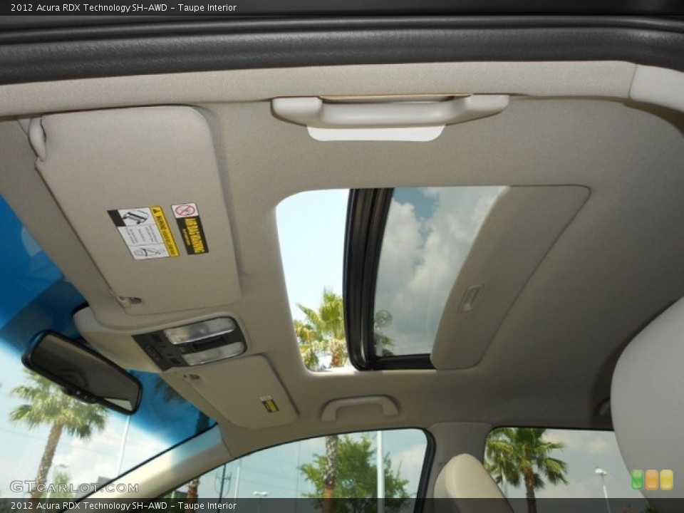 Taupe Interior Sunroof for the 2012 Acura RDX Technology SH-AWD #65904070