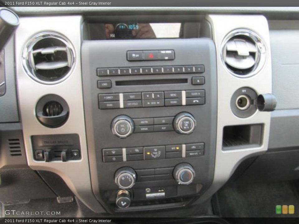 Steel Gray Interior Controls for the 2011 Ford F150 XLT Regular Cab 4x4 #65905698