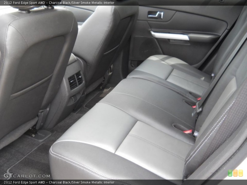 Charcoal Black/Silver Smoke Metallic Interior Rear Seat for the 2012 Ford Edge Sport AWD #65906238