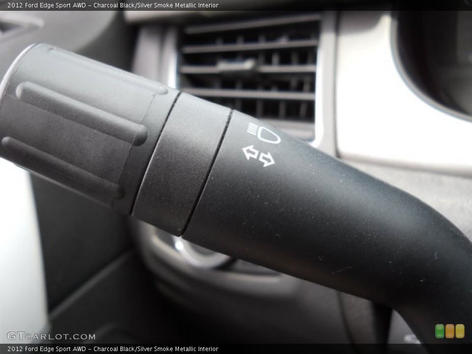 Charcoal Black/Silver Smoke Metallic Interior Controls for the 2012 Ford Edge Sport AWD #65906307