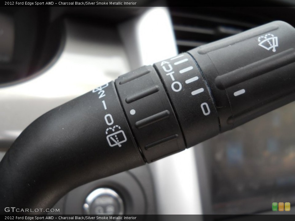 Charcoal Black/Silver Smoke Metallic Interior Controls for the 2012 Ford Edge Sport AWD #65906367