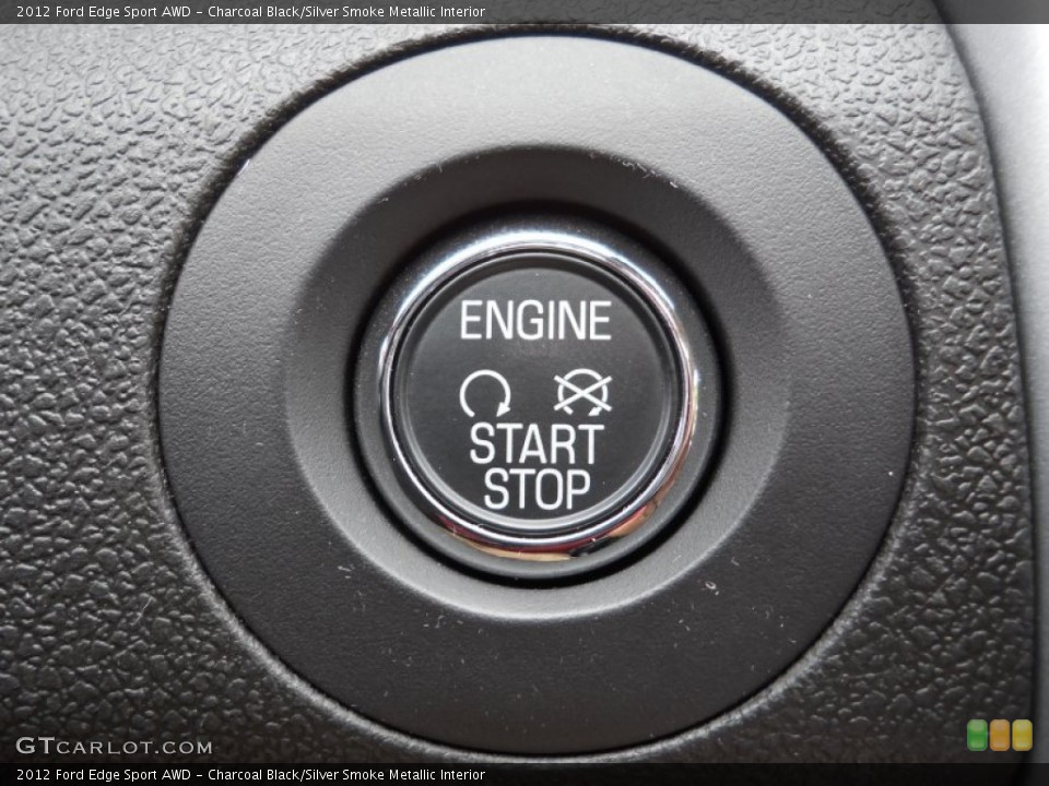 Charcoal Black/Silver Smoke Metallic Interior Controls for the 2012 Ford Edge Sport AWD #65906466