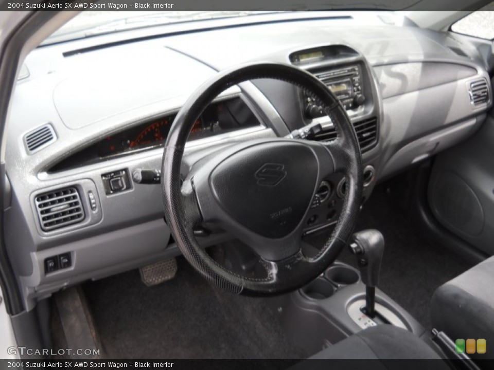 Black Interior Dashboard for the 2004 Suzuki Aerio SX AWD Sport Wagon #65906583