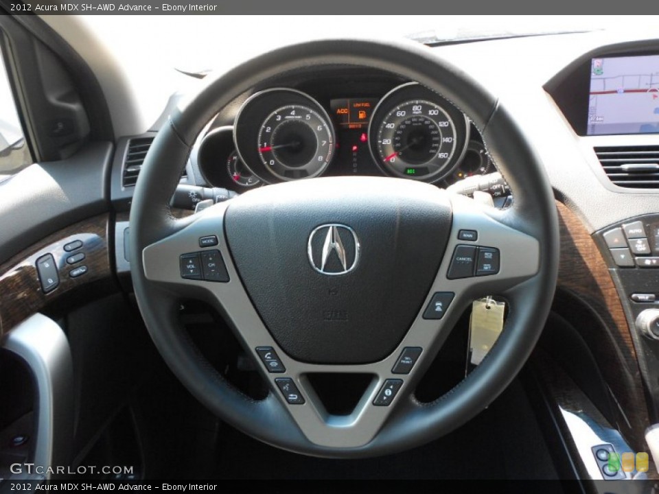 Ebony Interior Steering Wheel for the 2012 Acura MDX SH-AWD Advance #65907099