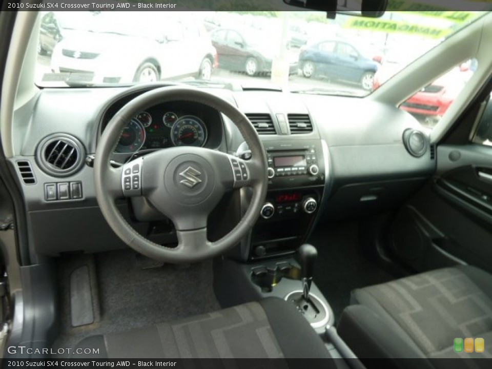 Black Interior Dashboard for the 2010 Suzuki SX4 Crossover Touring AWD #65909005