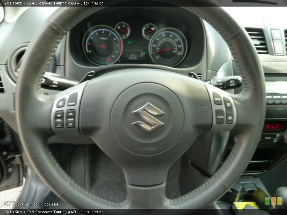 Black Interior Steering Wheel for the 2010 Suzuki SX4 Crossover Touring AWD #65909048