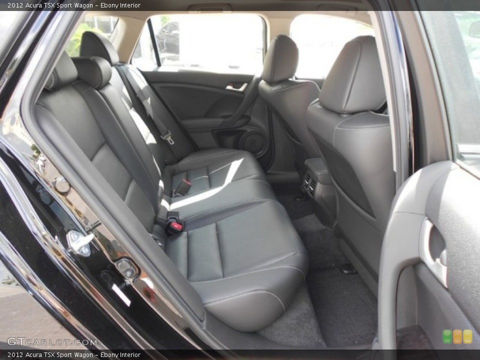 Ebony Interior Rear Seat for the 2012 Acura TSX Sport Wagon #65910563
