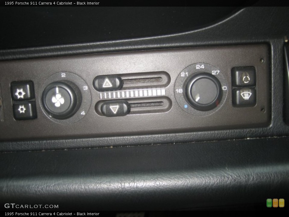 Black Interior Controls for the 1995 Porsche 911 Carrera 4 Cabriolet #65911933