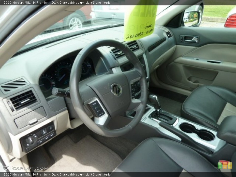 Dark Charcoal/Medium Light Stone Interior Prime Interior for the 2010 Mercury Milan I4 Premier #65912848
