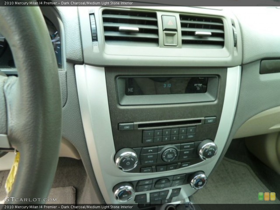 Dark Charcoal/Medium Light Stone Interior Controls for the 2010 Mercury Milan I4 Premier #65912854