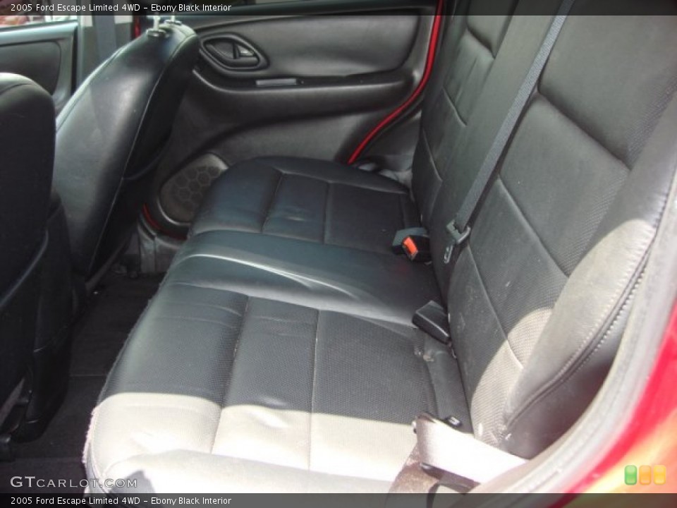 Ebony Black Interior Rear Seat for the 2005 Ford Escape Limited 4WD #65913013