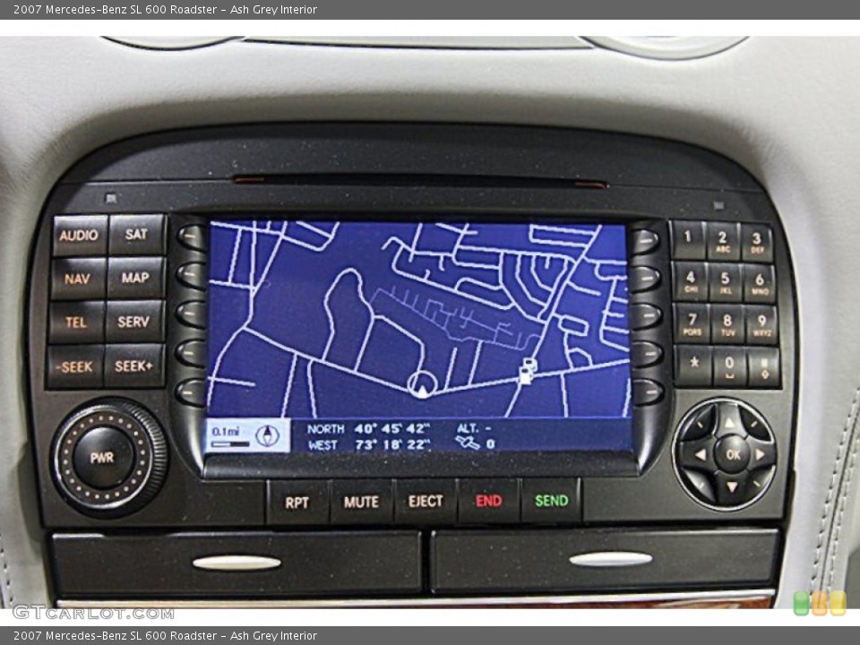 Ash Grey Interior Navigation for the 2007 Mercedes-Benz SL 600 Roadster #65914486