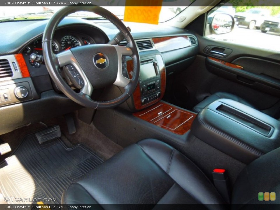Ebony 2009 Chevrolet Suburban Interiors