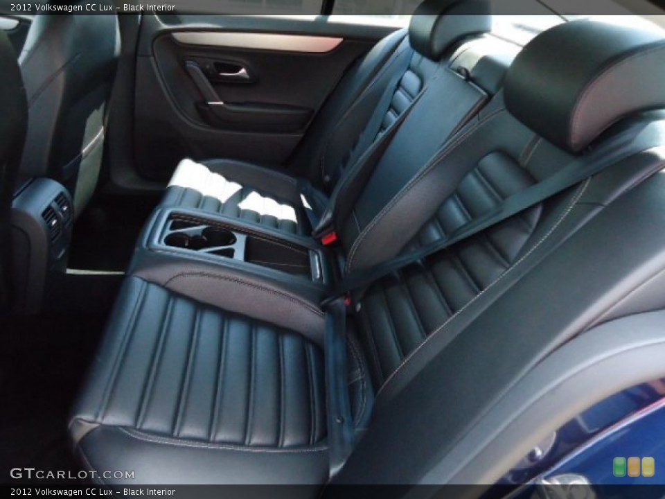 Black Interior Rear Seat for the 2012 Volkswagen CC Lux #65918033