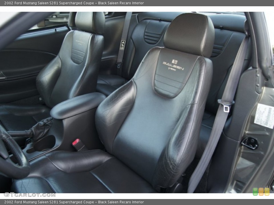 Black Saleen Recaro Interior Front Seat for the 2002 Ford Mustang Saleen S281 Supercharged Coupe #65918835