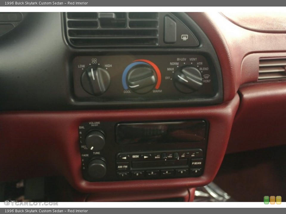 Red Interior Controls for the 1996 Buick Skylark Custom Sedan #65921468