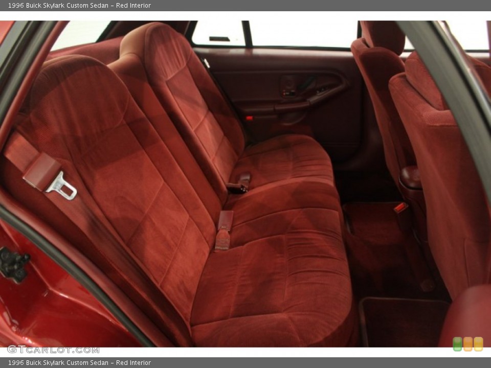 Red Interior Rear Seat for the 1996 Buick Skylark Custom Sedan #65921486