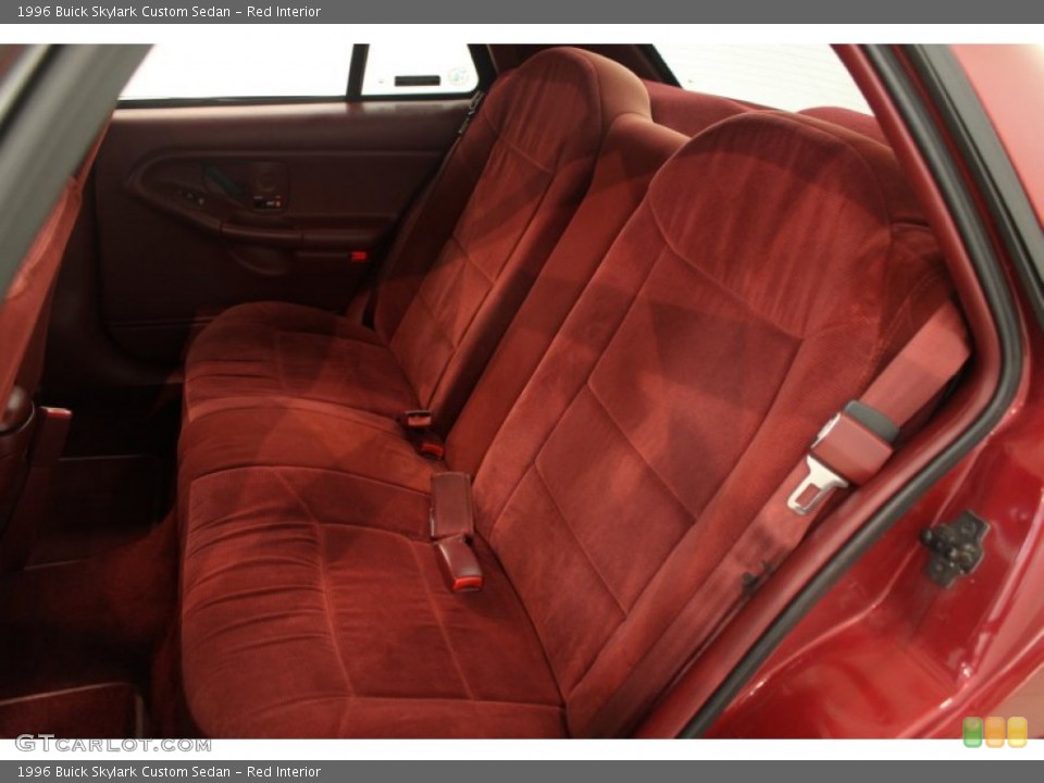 Red Interior Rear Seat for the 1996 Buick Skylark Custom Sedan #65921491