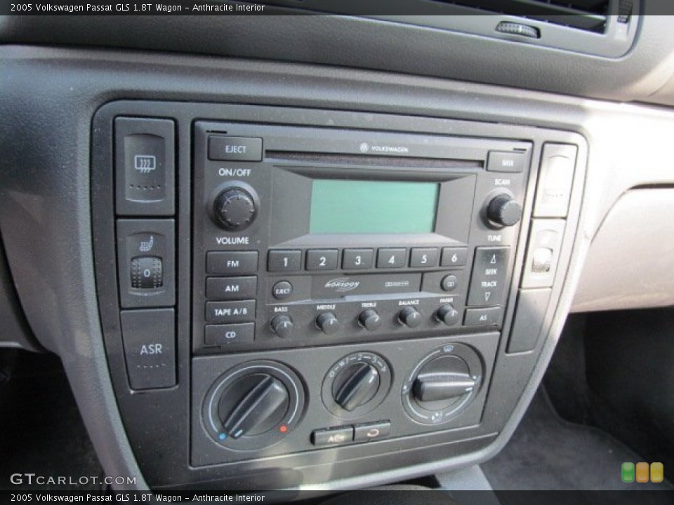 Anthracite Interior Controls for the 2005 Volkswagen Passat GLS 1.8T Wagon #65924192