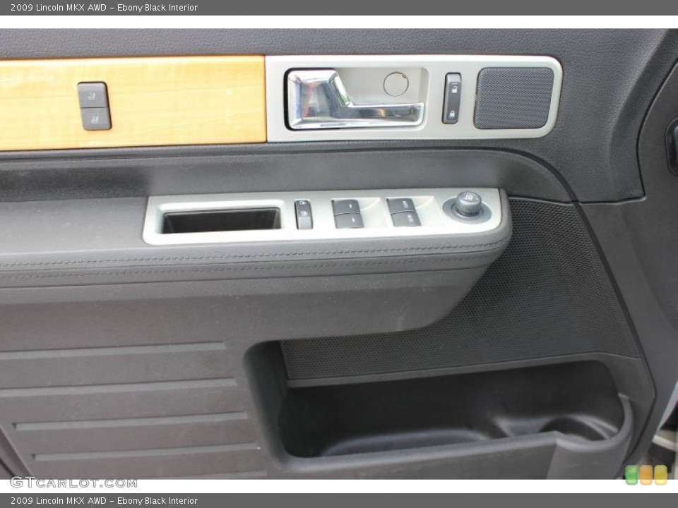 Ebony Black Interior Controls for the 2009 Lincoln MKX AWD #65925443