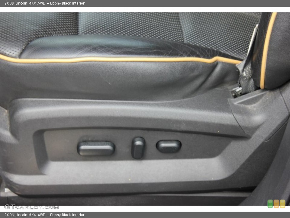 Ebony Black Interior Controls for the 2009 Lincoln MKX AWD #65925449