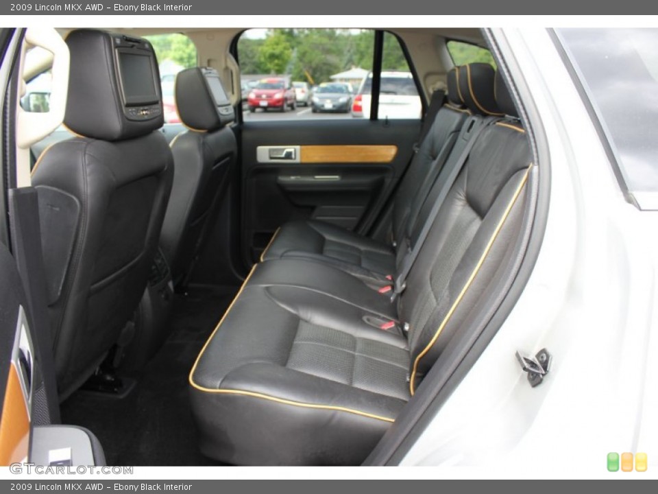 Ebony Black Interior Rear Seat for the 2009 Lincoln MKX AWD #65925477