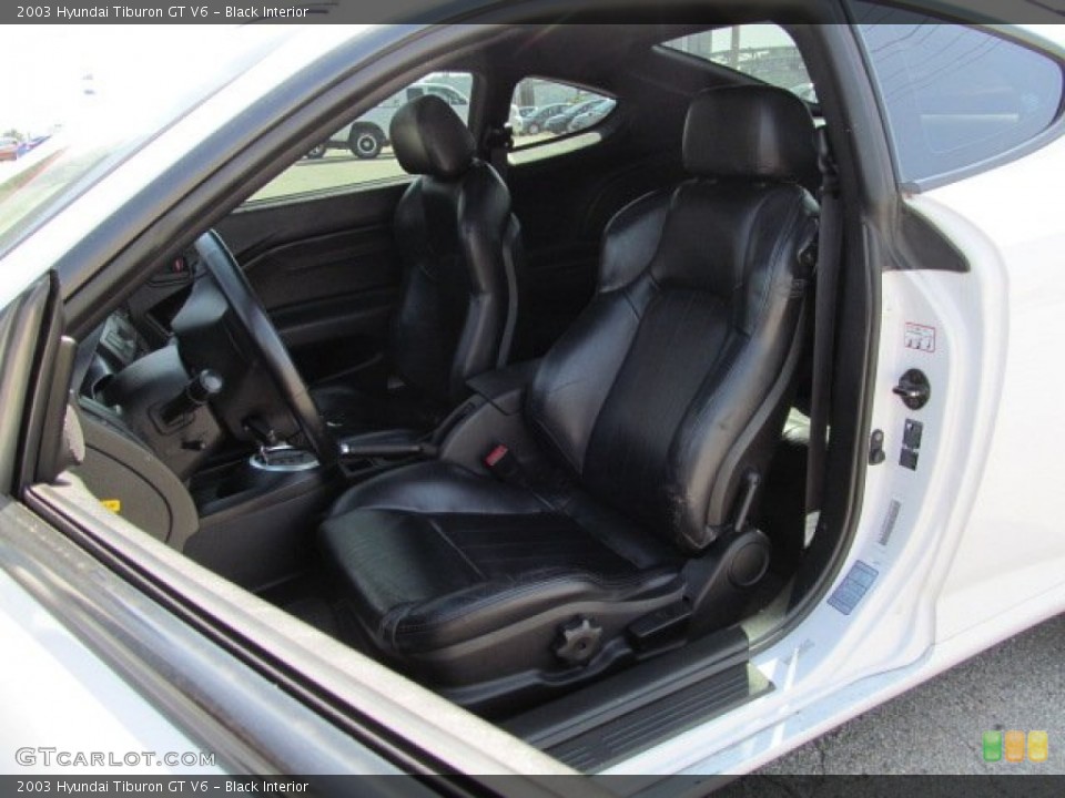Black Interior Photo for the 2003 Hyundai Tiburon GT V6 #65925698