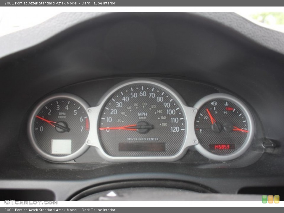 Dark Taupe Interior Gauges for the 2001 Pontiac Aztek  #65926435